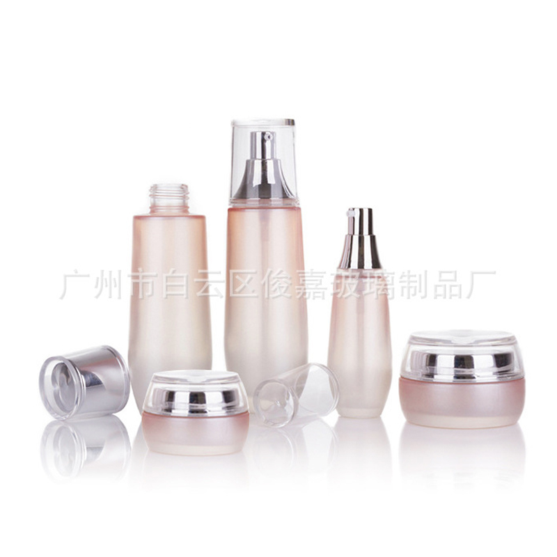 玻璃瓶配套加工化妝品包裝容器乳液瓶 面霜瓶化妝品外包材瓶