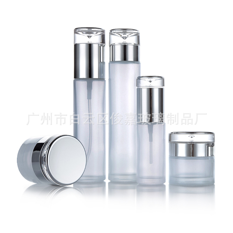 精美乳液瓶化妝品瓶吹瓶套裝瓶玻璃瓶膏霜瓶護(hù)膚品瓶噴嘴瓶加工