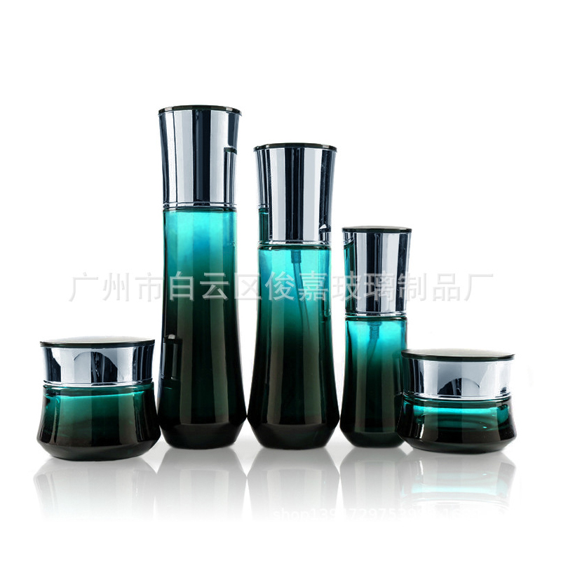 化妝包材 護(hù)膚品瓶 乳液瓶 玻璃瓶 膏霜瓶套裝美人面 現(xiàn)貨