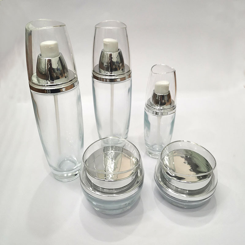 現(xiàn)貨化妝品玻璃瓶套裝 化妝品分裝瓶套裝 高檔護(hù)膚套裝玻璃瓶