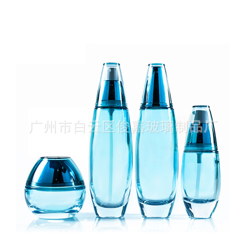 化妝品玻璃套瓶 噴涂電鍍絲印燙金