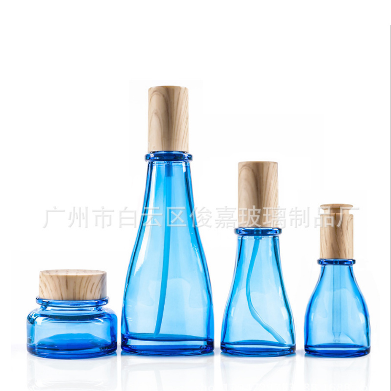 木紋瓶化妝品包裝容器精油瓶套裝瓶